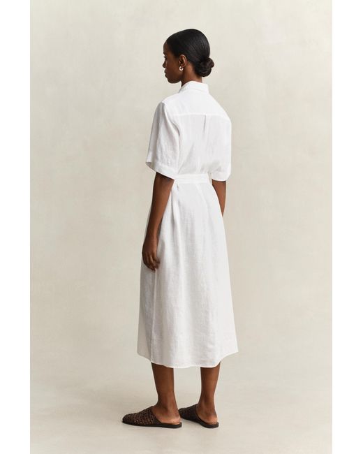 Gant Natural Linen Shirt Dress