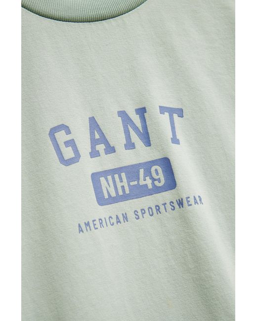 Gant Blue Teens Teen Boys Washed T-Shirt for men