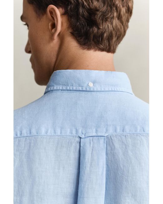 Gant Blue Linen Shirt for men