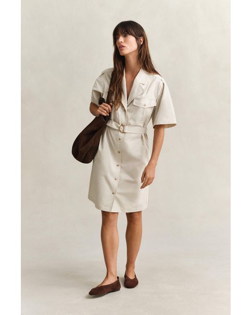 Gant Natural Belted Utility Dress