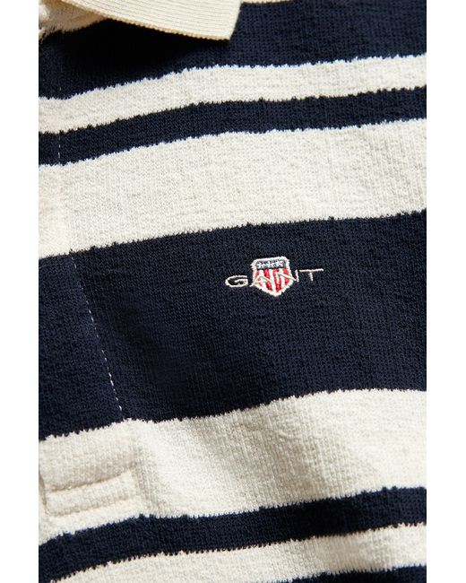 Gant Blue Teens Teen Boys Striped Polo Shirt Evening for men