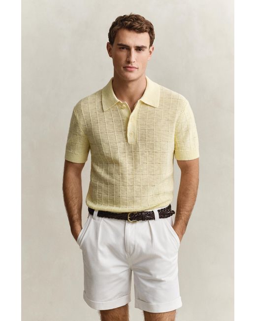 Gant Natural Polo Sweater for men