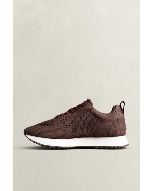 Gant Brown Bevinda Knit Sneakers Dark