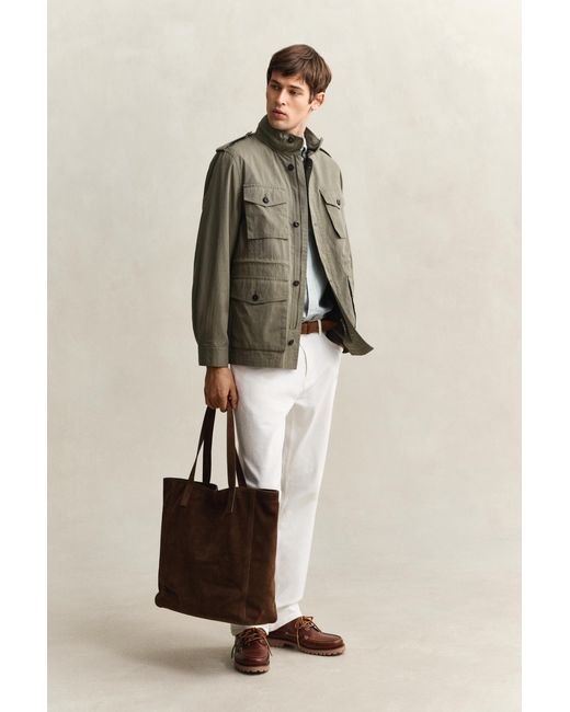 Gant Green Four Pocket Cotton Jacket for men