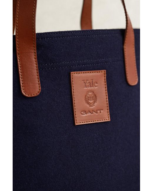 Gant Blue X Yale Melton Tote Bag Marine for men