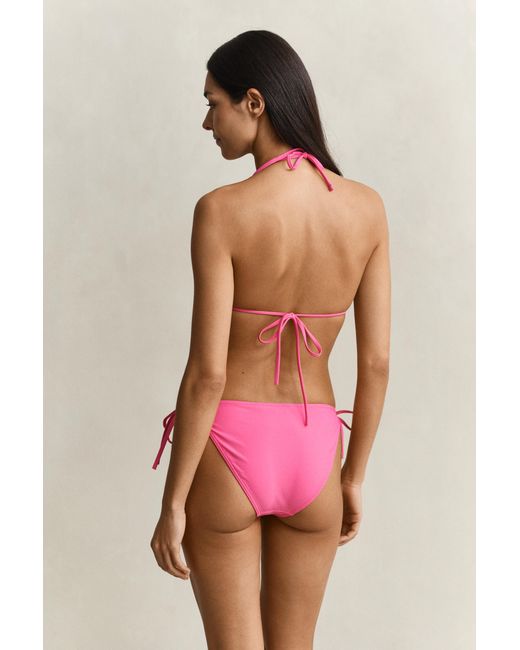 Gant Red Padded Triangle Bikini Top