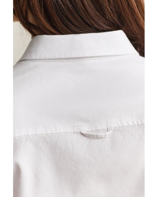 Gant White Stretch Oxford Shirt