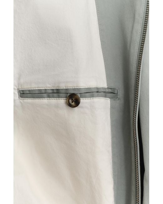 Gant Gray Cotton Windcheater Jacket for men
