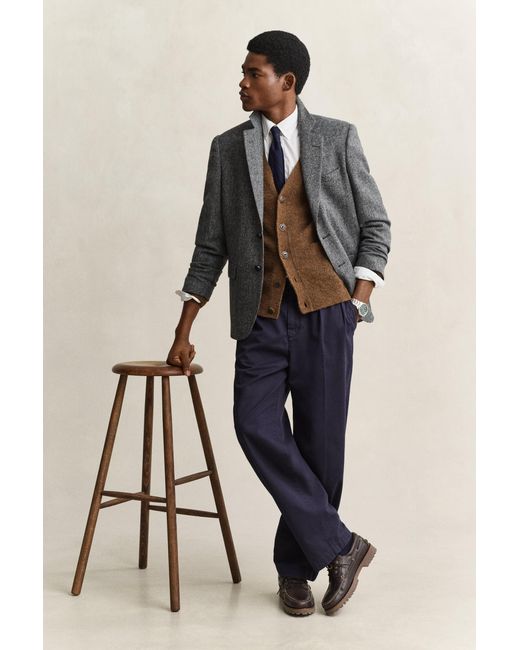Gant Gray X Yale Tweed Blazer for men