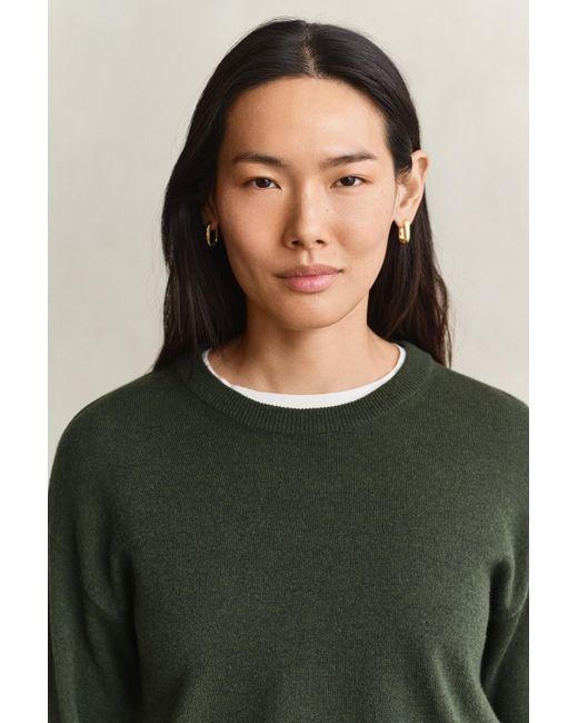 Gant Multicolor Superfine Lambswool Crew Neck Sweater