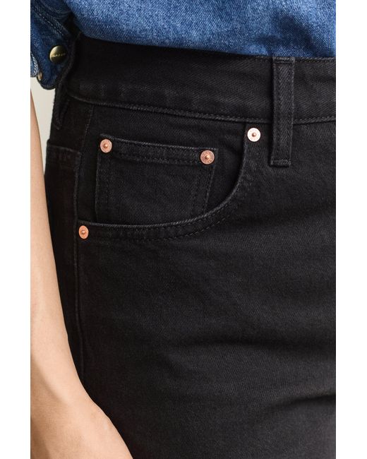 Gant Blue Slim High-Waisted Jeans Worn In