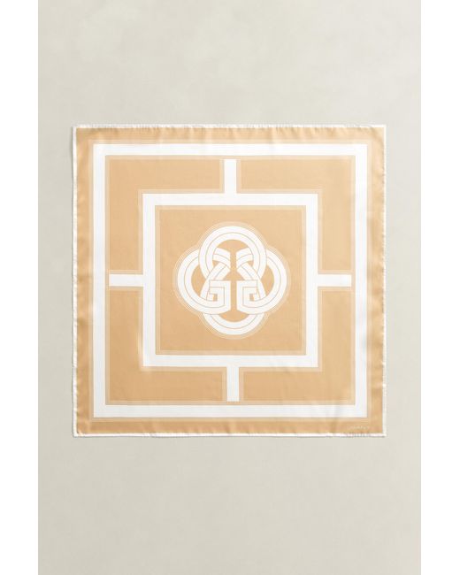 Gant Natural Monogram Silk Scarf