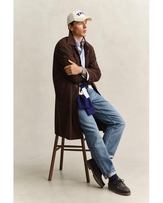 Gant Blue X Yale Car Coat for men
