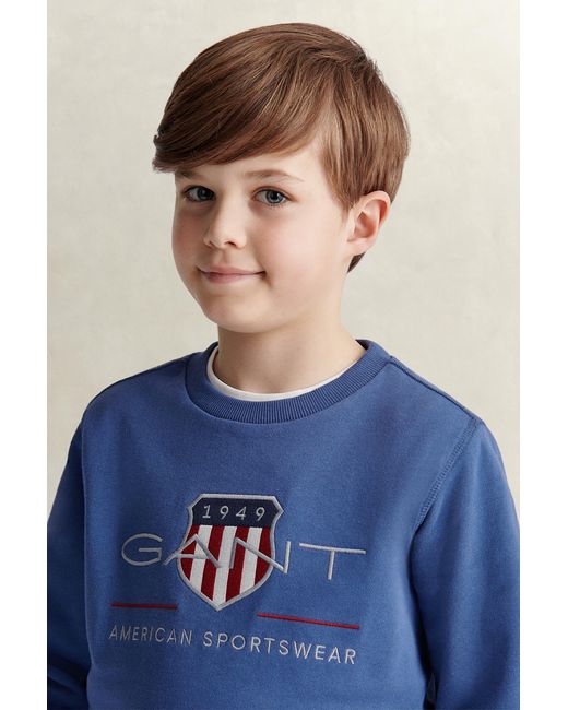Gant Blue Teens Archive Shield Sweatshirt