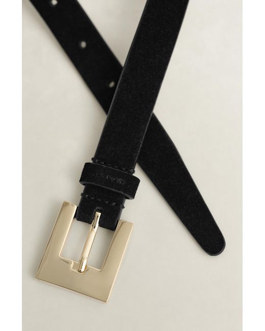 Gant Black Suede Belt