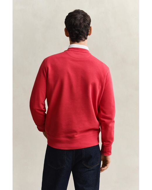 Gant Red Shield Crew Neck Sweatshirt for men