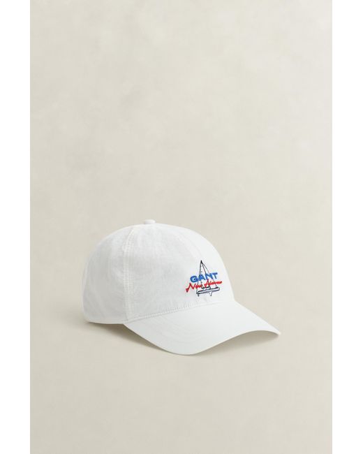 Gant Red Graphic Cap Eggshell for men