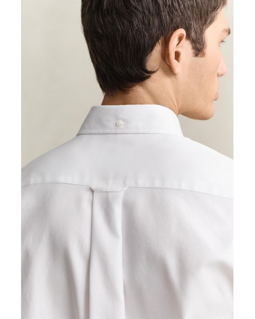 Gant White Twill Dress Shirt for men