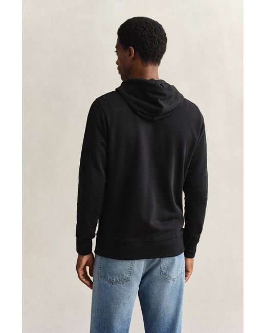 Gant Black Shield Zip Hoodie for men