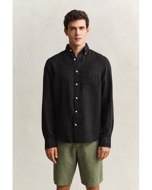Gant Black Linen Shirt for men