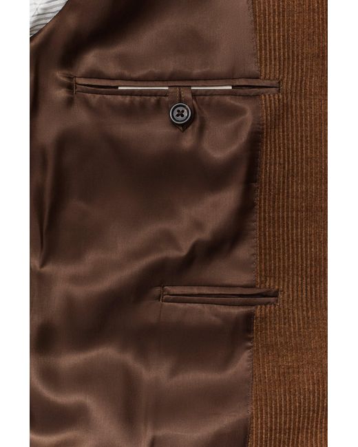 Gant Brown X Yale Wool Corduroy Blazer Mahogany for men