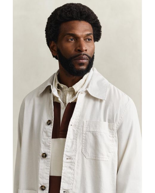 Gant Natural Linen Blend Overshirt for men