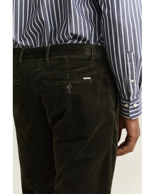 Gant Green Regular Corduroy Chinos Dark Moss for men