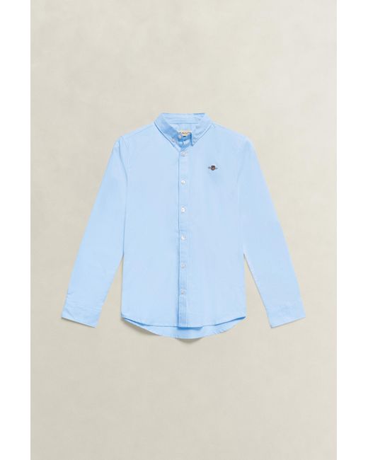 Gant Blue Teens Teen Boys Shield Oxford Shirt for men