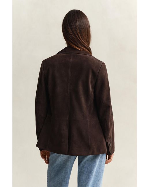 Gant Black Suede Club Blazer Deep