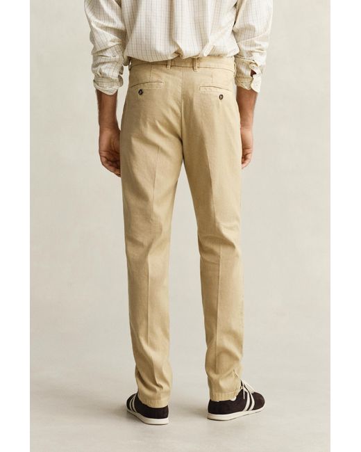 Gant Natural Linen Blend Chinos for men