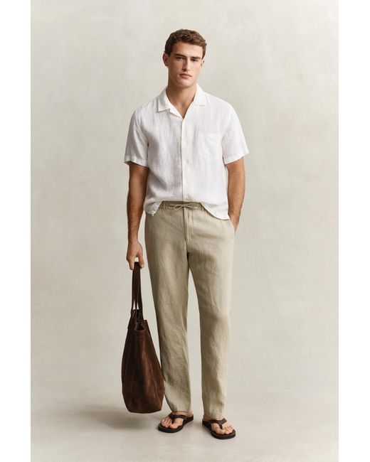 Gant Natural Linen Pants for men