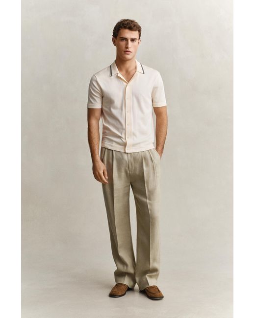 Gant Natural Linen Suit Pants for men