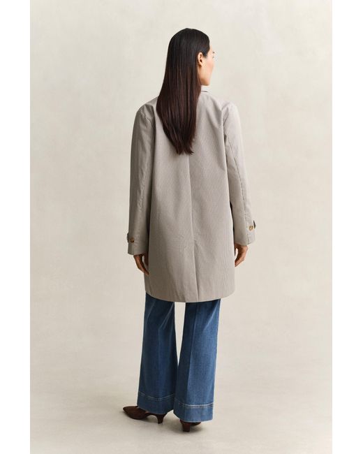 Gant Natural Checked Car Coat