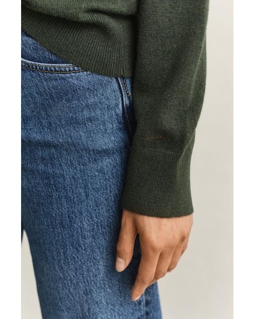 Gant Multicolor Superfine Lambswool Crew Neck Sweater