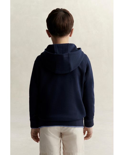 Gant Blue Teens Teen Boys Collegiate Hoodie Evening for men