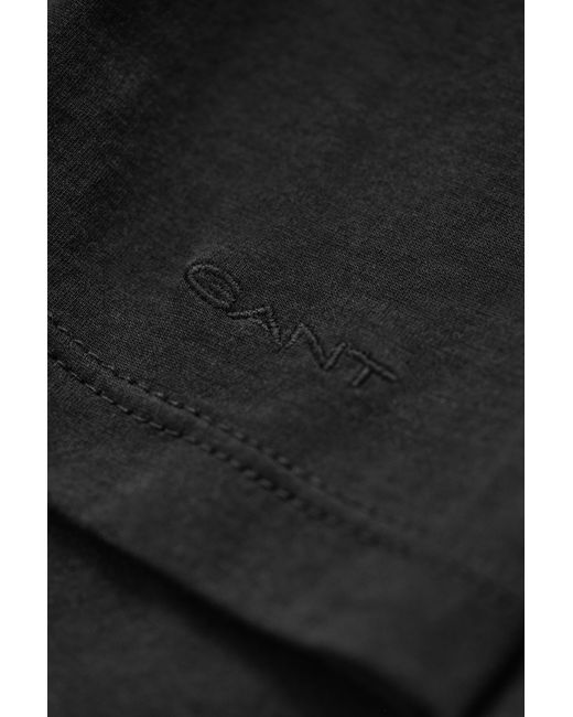 Gant Black Light Cotton Long Sleeve T-Shirt