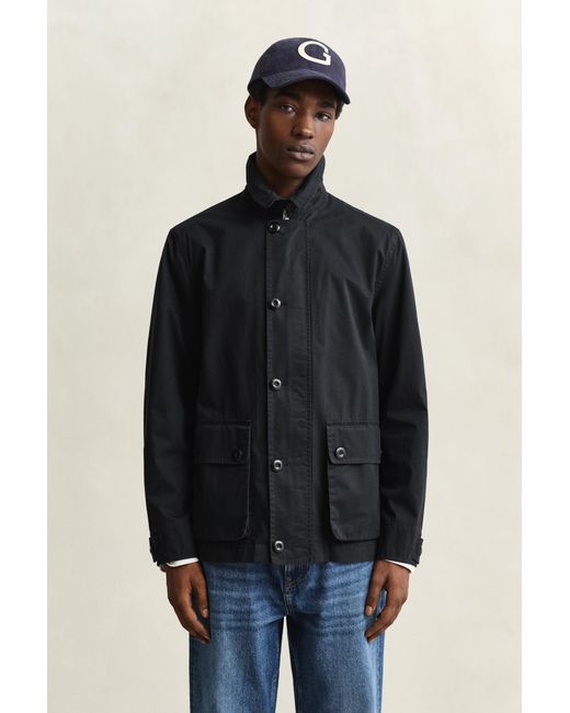 Gant Blue Cotton Decker Jacket for men