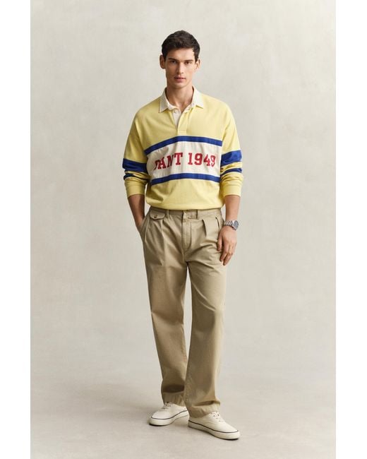 Gant Natural Cotton Twill Chinos Woody for men