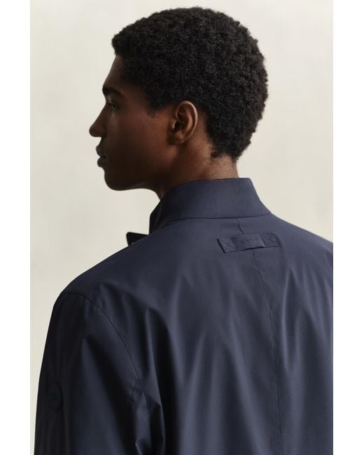 Gant Blue Lightweight Commuter Coat Evening for men