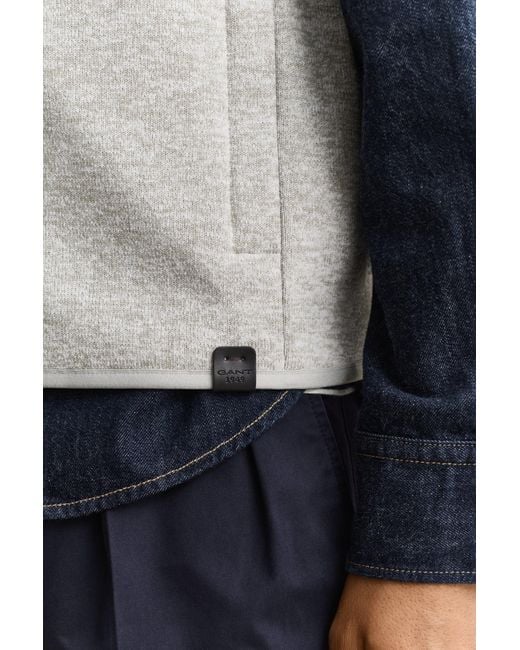 Gant Blue Fleece Vest for men