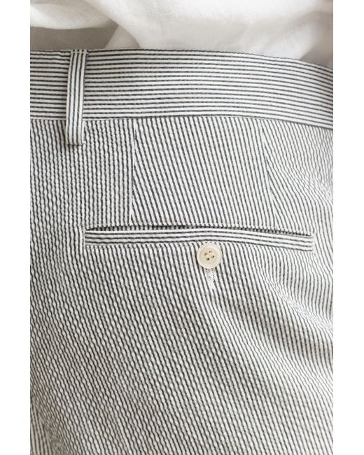 Gant Natural Seersucker Suit Pants Eggshell for men