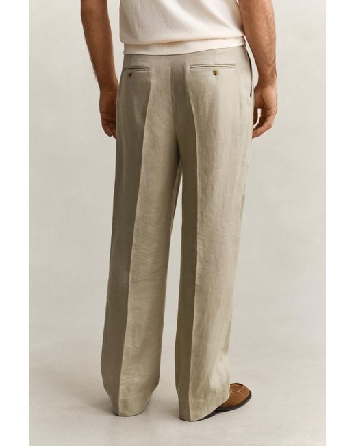 Gant Natural Linen Suit Pants for men
