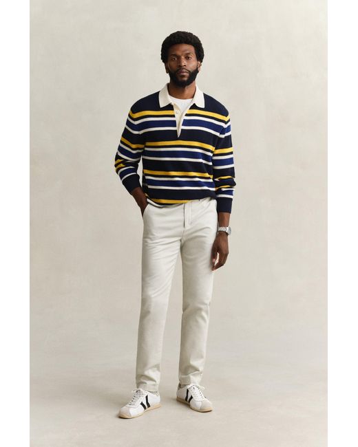 Gant Multicolor Slim Fit Smart Chinos for men