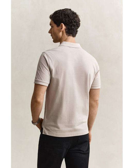 Gant Natural Regular Fit Polo Shirt for men