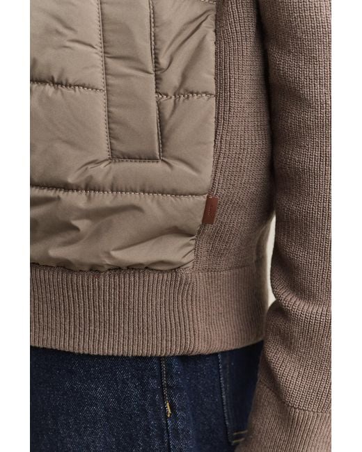 Gant Natural Hybrid Zip Cardigan for men