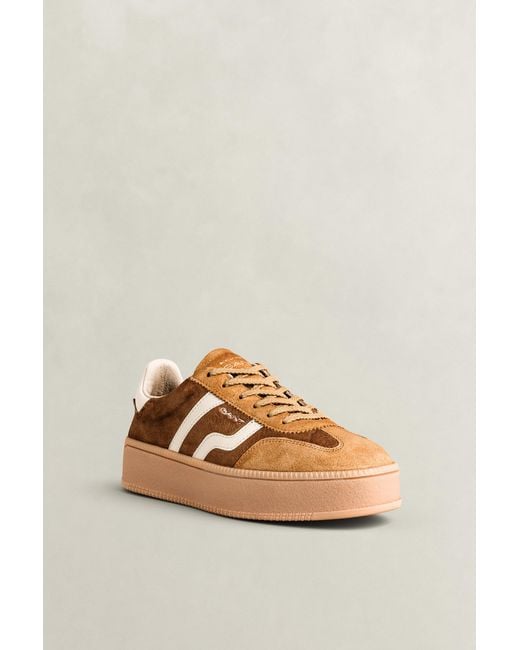 Gant Natural Cuzmani Velvet Sneakers Roasted Walnut