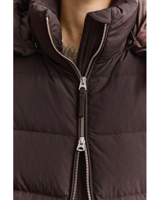 Gant Brown Mid Down Jacket Deep