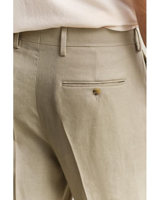 Gant Natural Linen Suit Pants for men