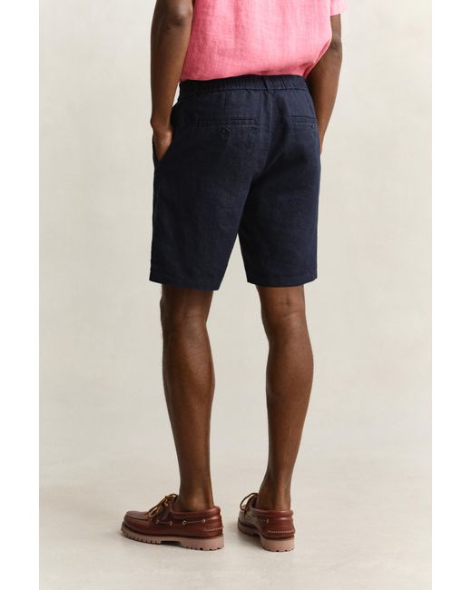 Gant Pink Linen Shorts Evening for men