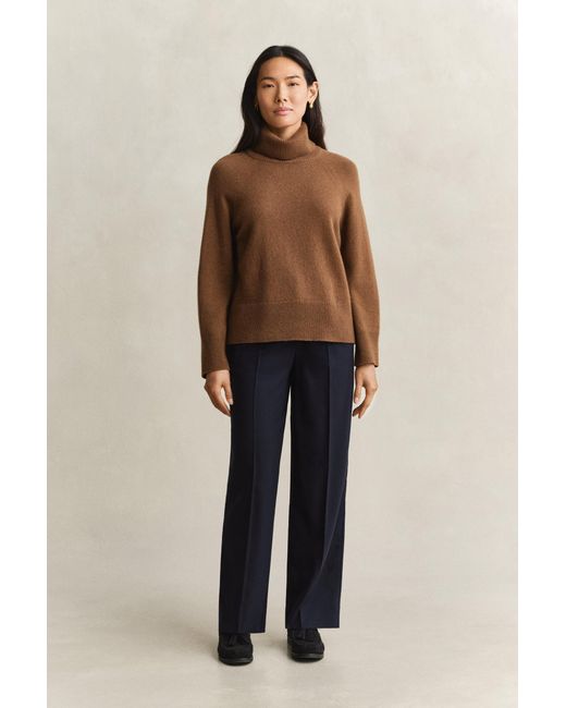 Gant Blue Tailored Wool Pants Evening